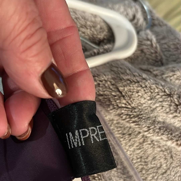 Embroidered Purple Satin Camisole By Impressions Xs - Picture 5 of 12